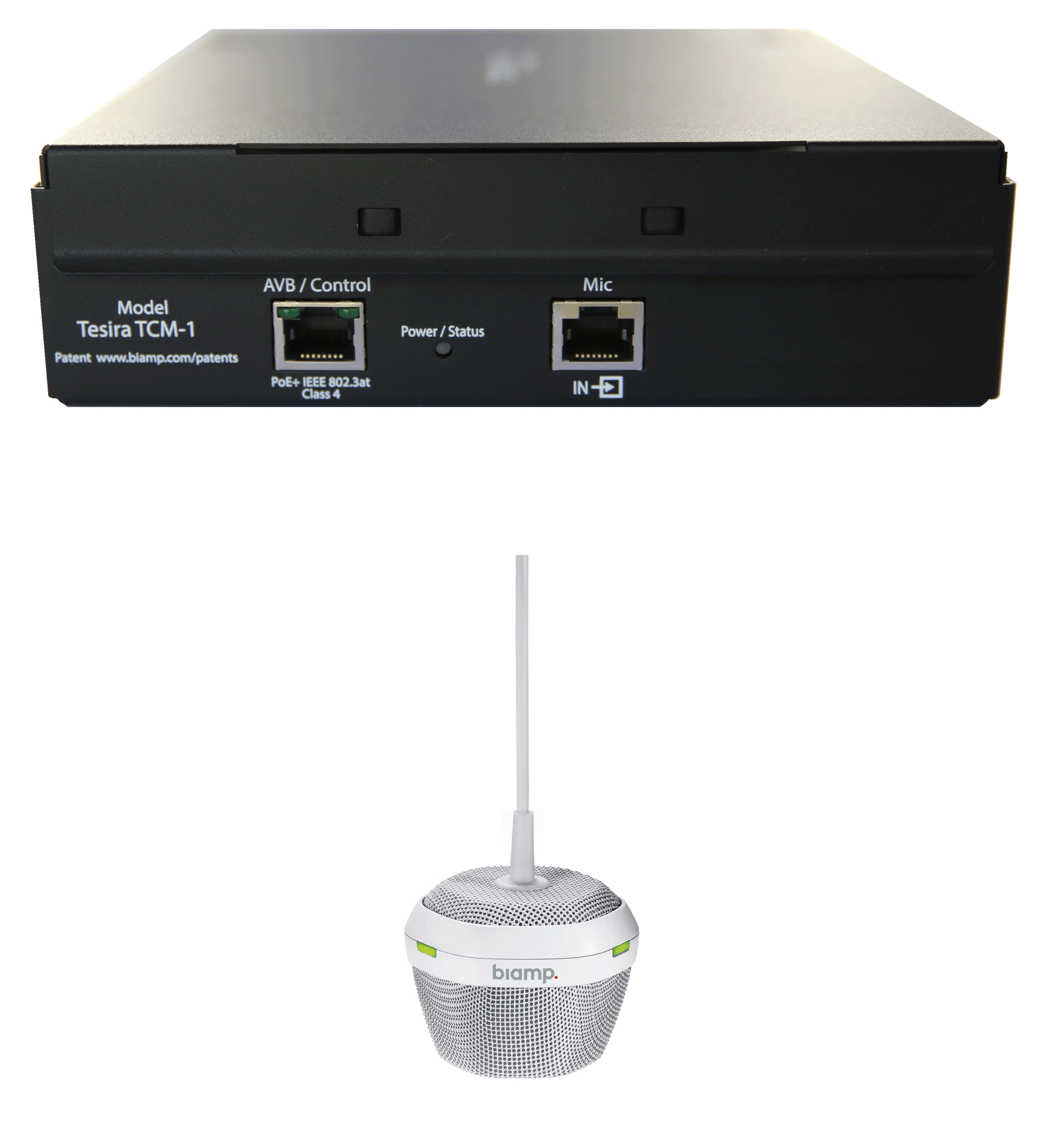 Biamp Parle TCM-1 White - Mikrofon - 16 KHz