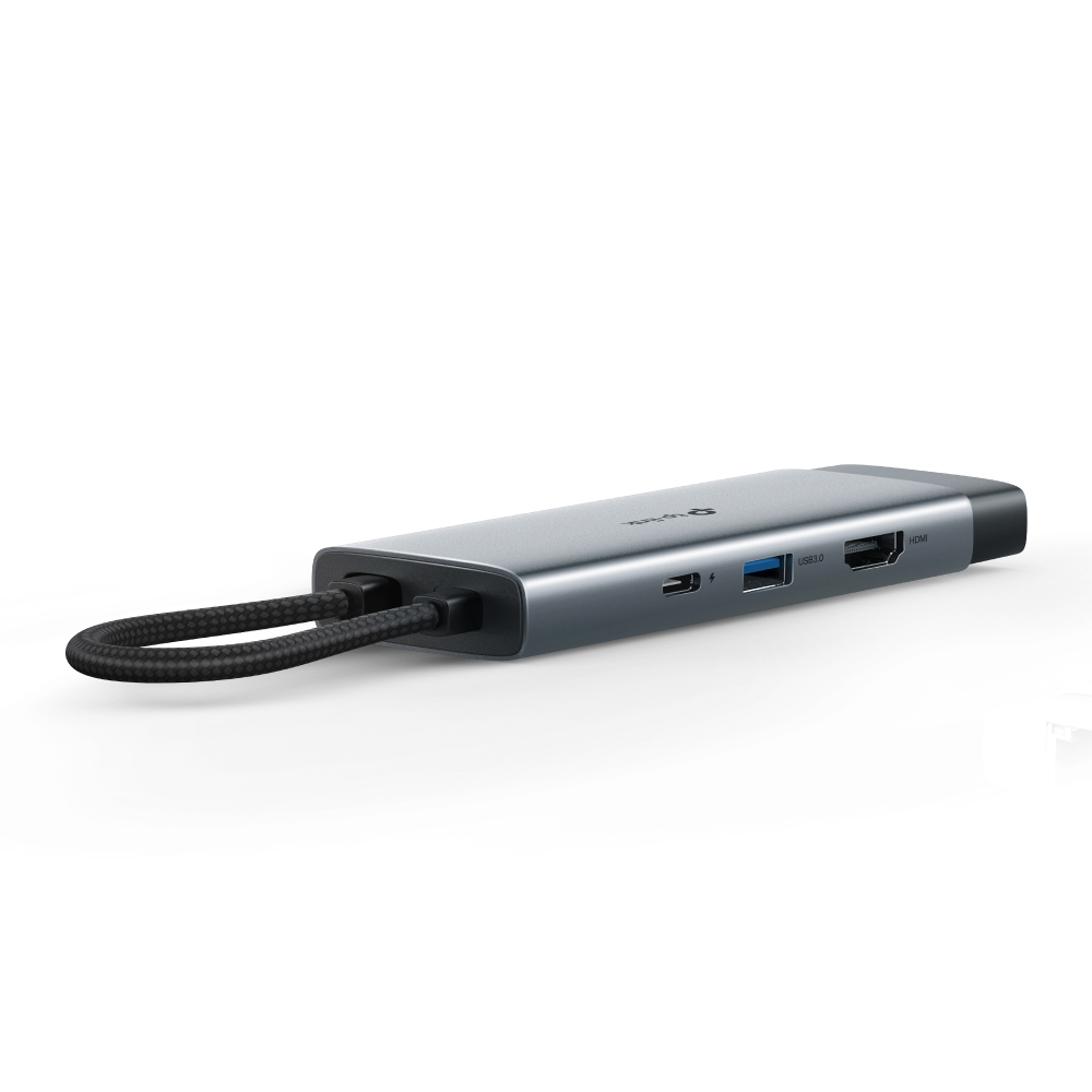 TP-Link UH7021C hub de interfaz USB Tipo C 5000 Mbit/s Aluminio, Negro