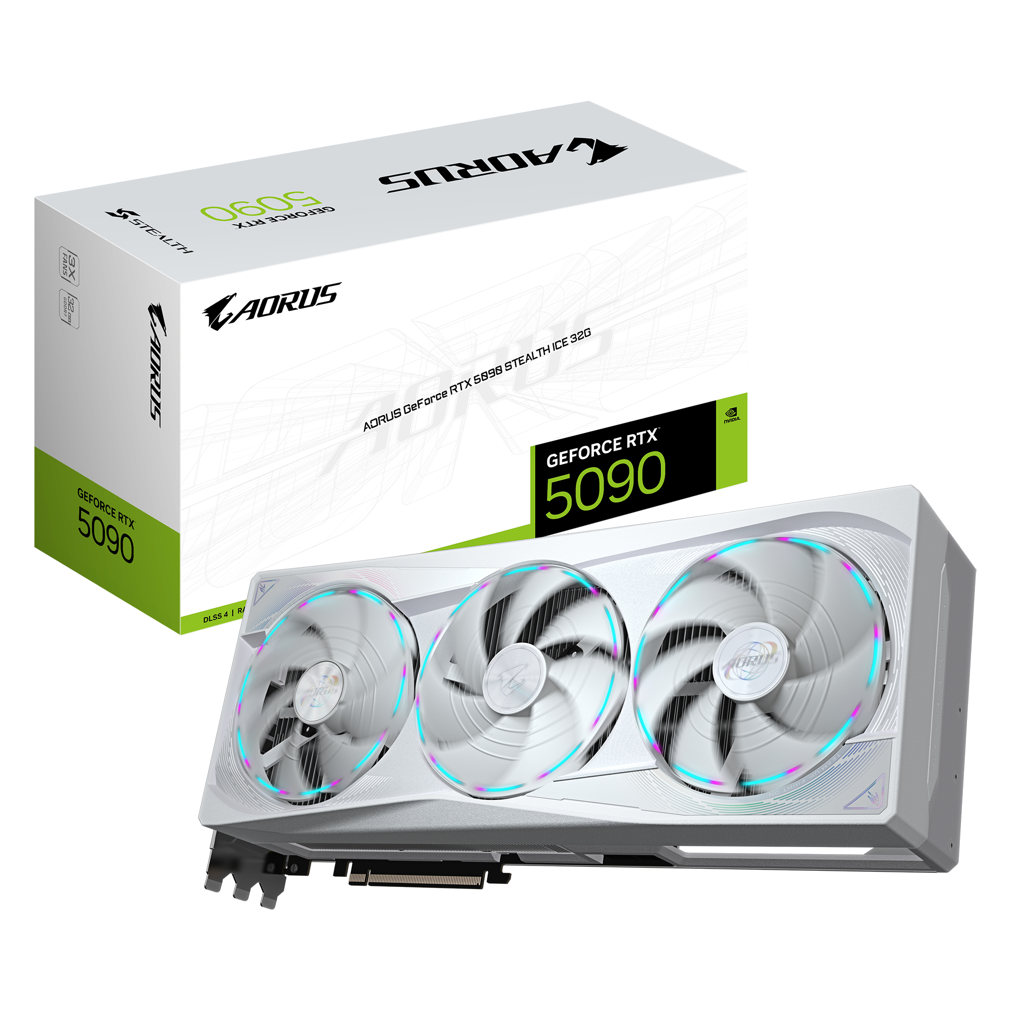 Gigabyte AORUS GeForce RTX 5090 STEALTH ICE GDDR7 3xDP 1xHDMI