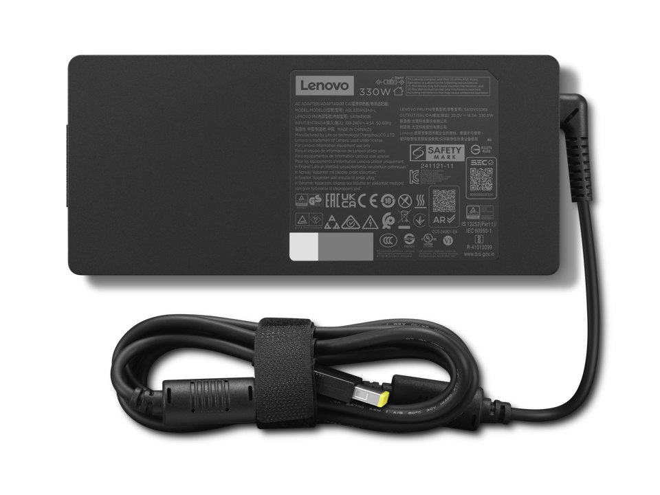 Lenovo 4X21U34353 adaptador e inversor de corriente Interior 330 W Negro