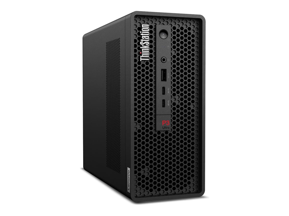 Lenovo ThinkStation P3 Ultra SFF Gen 2 Intel Core Ultra 9 285 64 Go DDR5-SDRAM 1 To SSD NVIDIA RTX 2000 Ada Windows 11 Pro Station de travail Noir