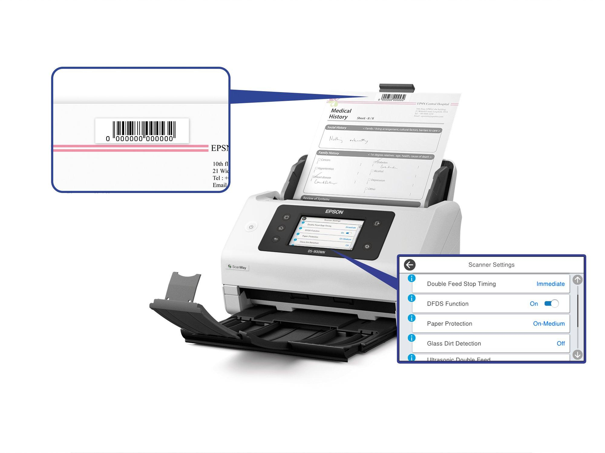 Epson WorkForce DS-900WN Scanner a foglio 600 x 600 DPI A4 Bianco