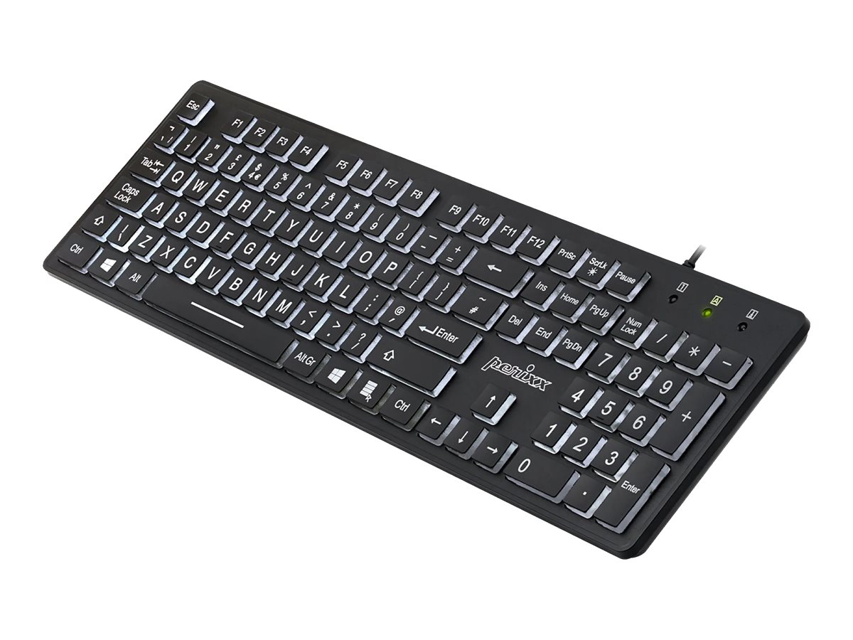 Perixx 11566 keyboard USB QWERTY US English Black