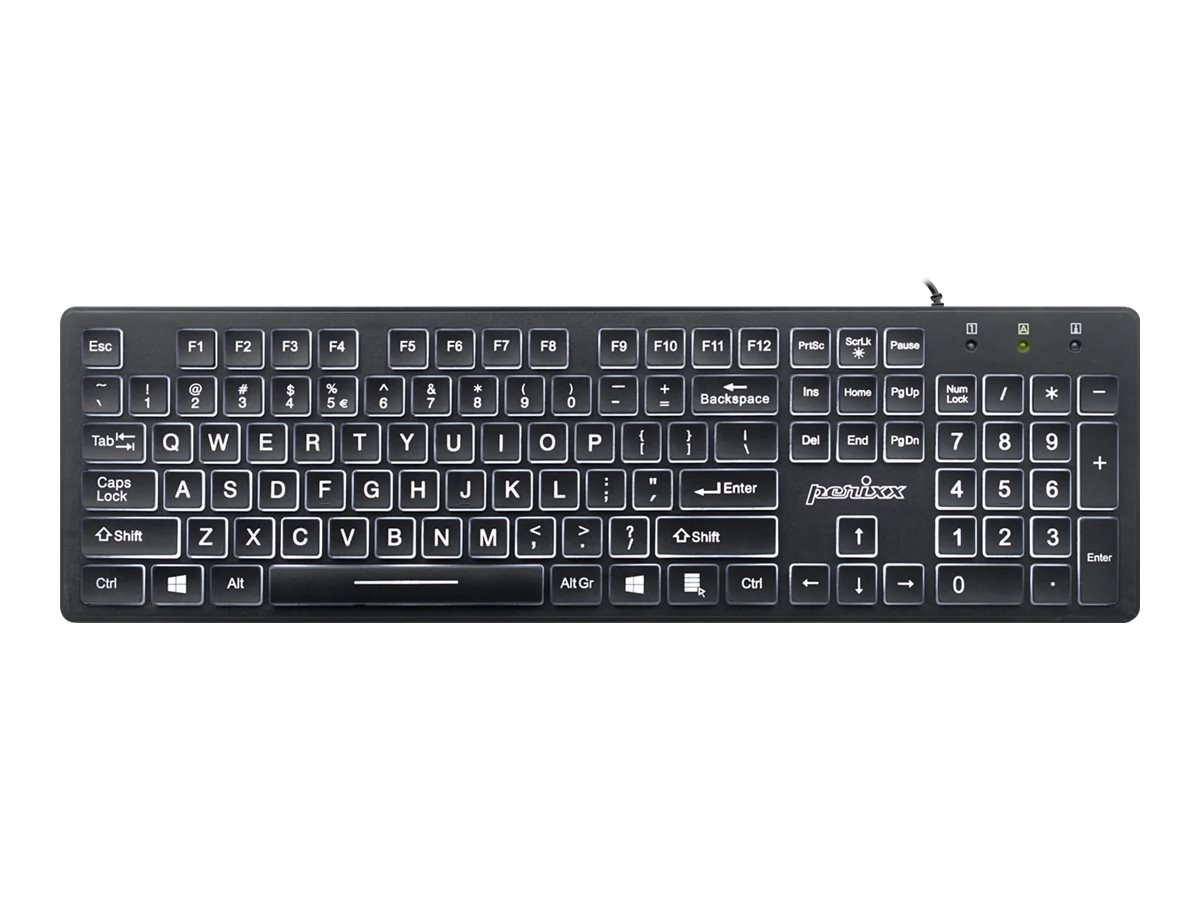 Perixx 11566 keyboard USB QWERTY US English Black