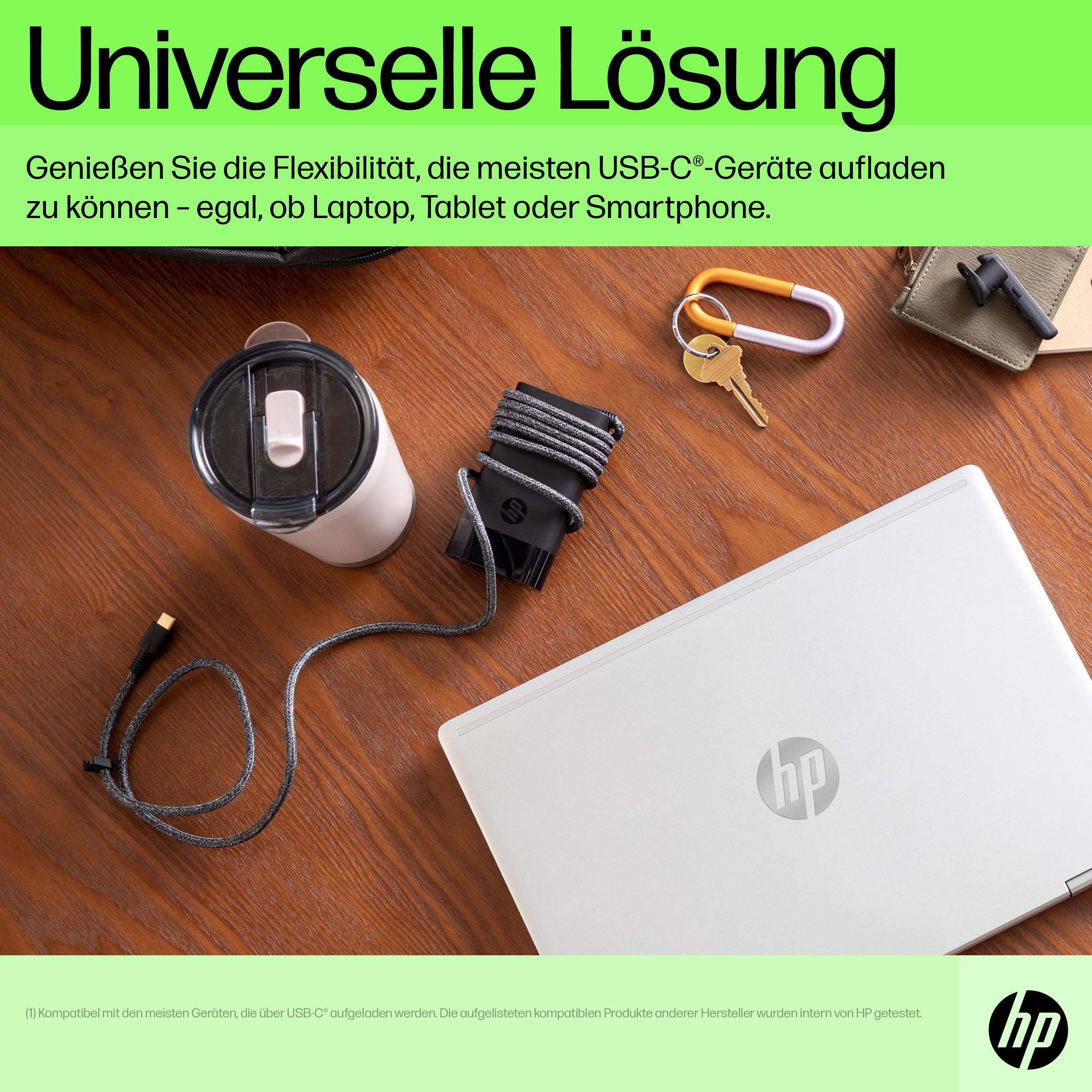 HP Cargador para port�til USB-C de 65 W