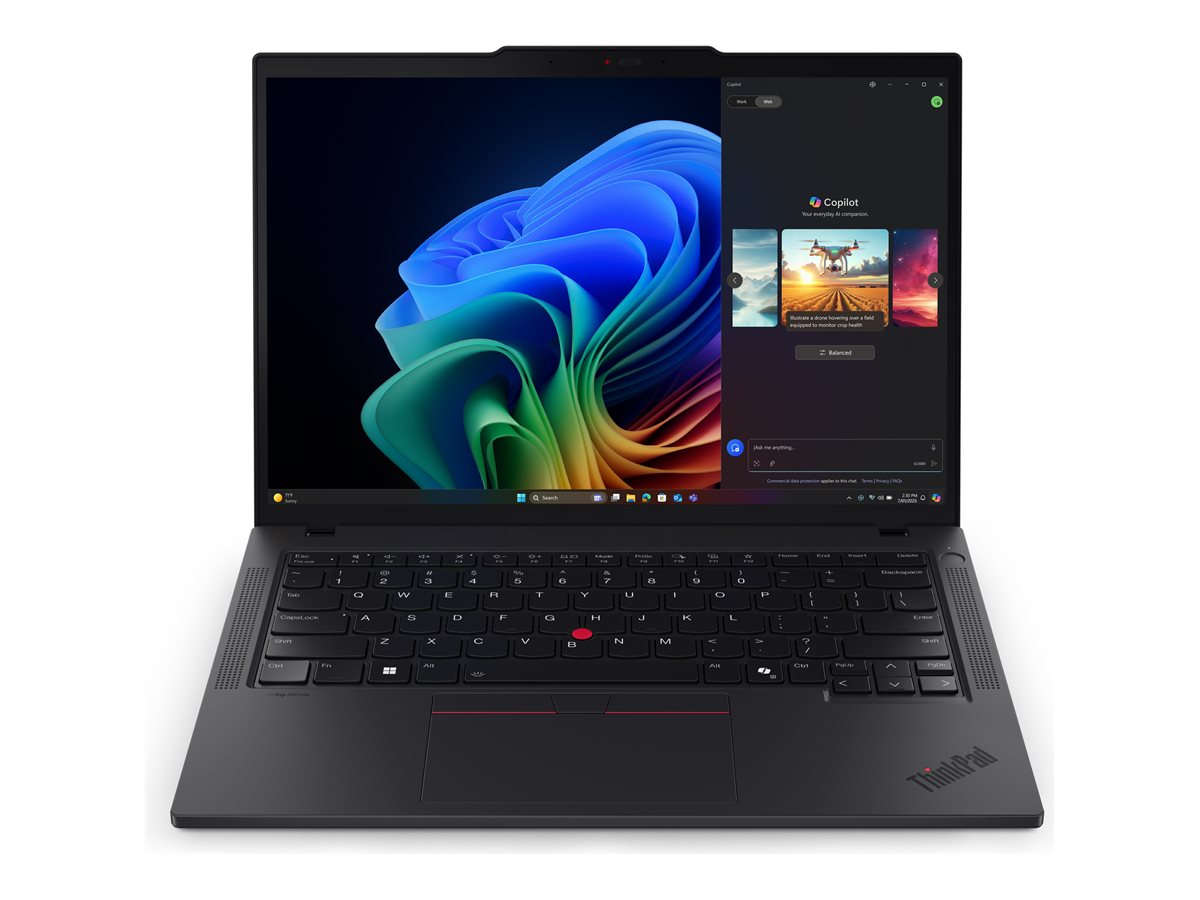 Lenovo ThinkPad T14 Gen 6 (Intel) Copilot+ PC Intel Core Ultra 7 258V Computer portatile 35,6 cm (14) WUXGA 32 GB 1 TB SSD Wi-Fi 7 (802.11be) Windows 11 Pro Tedesco Nero