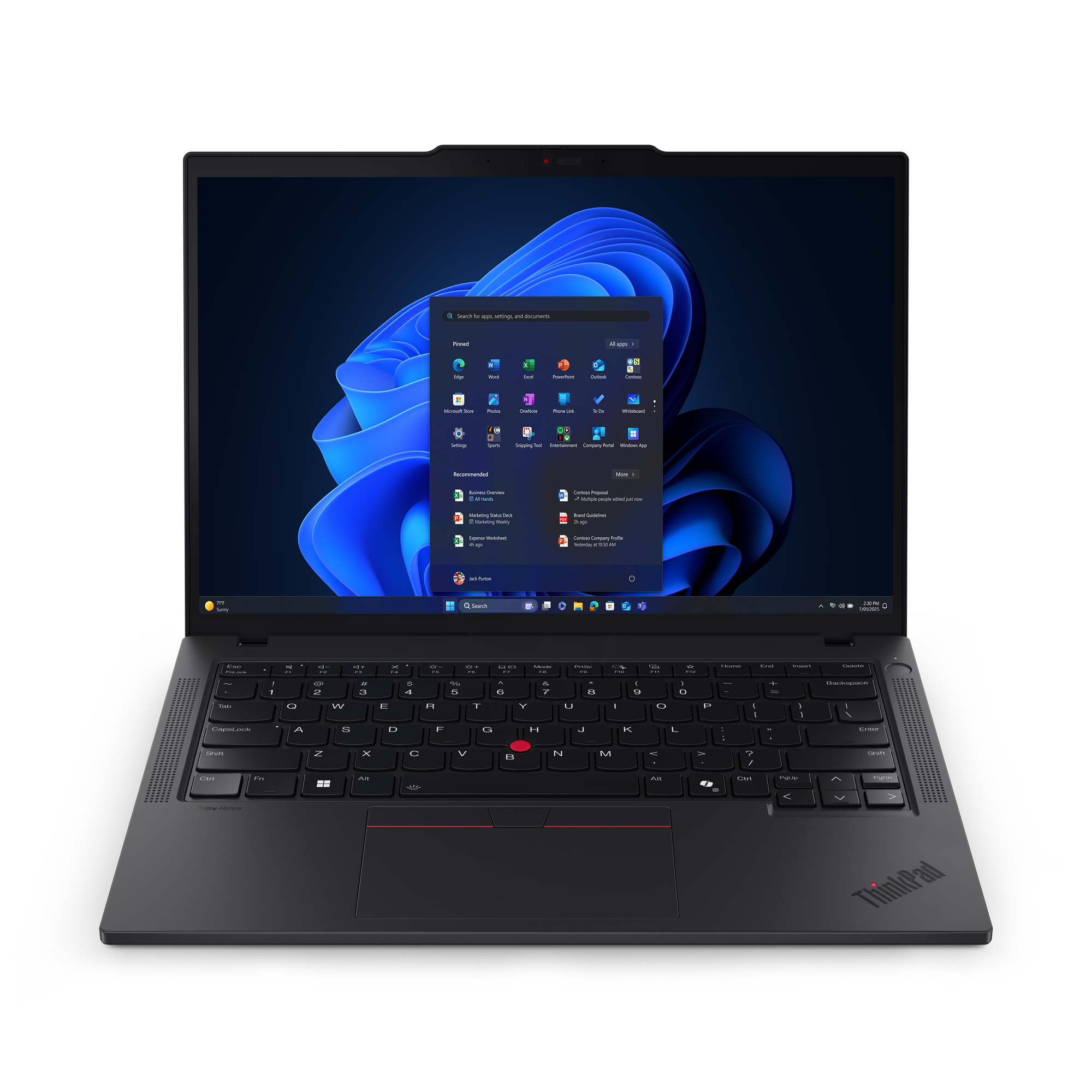 Lenovo ThinkPad T14 Gen 6 (Intel) Copilot+ PC Intel Core Ultra 7 258V Port�til 35,6 cm (14) WUXGA 32 GB 1 TB SSD Wi-Fi 7 (802.11be) Windows 11 Pro Alem�n Negro