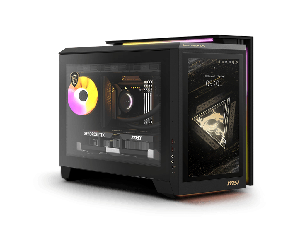 MSI MEG Vision X AI 2NVV7-009AT Desktop Intel Core ULTRA 7 265K, 32GB DDR5 RAM, 1TB M.2 SSD, GeForce RTX 5080 (16GB GDDR6X), Windows 11 Home
