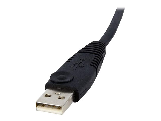 StarTech.com Cable de 4,5m para Switch Conmutador KVM 4en1 DVI-D Dual Link Doble Enlace USB con Audio Micrfono