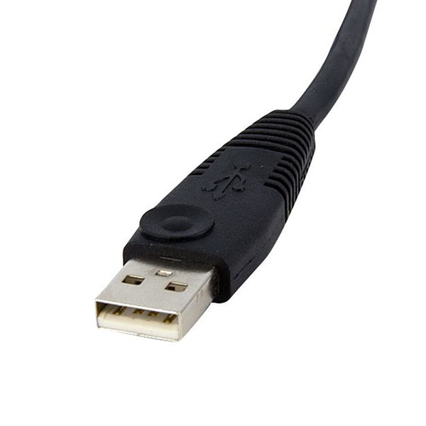 StarTech.com Cable de 4,5m para Switch Conmutador KVM 4en1 DVI-D Dual Link Doble Enlace USB con Audio Micrfono