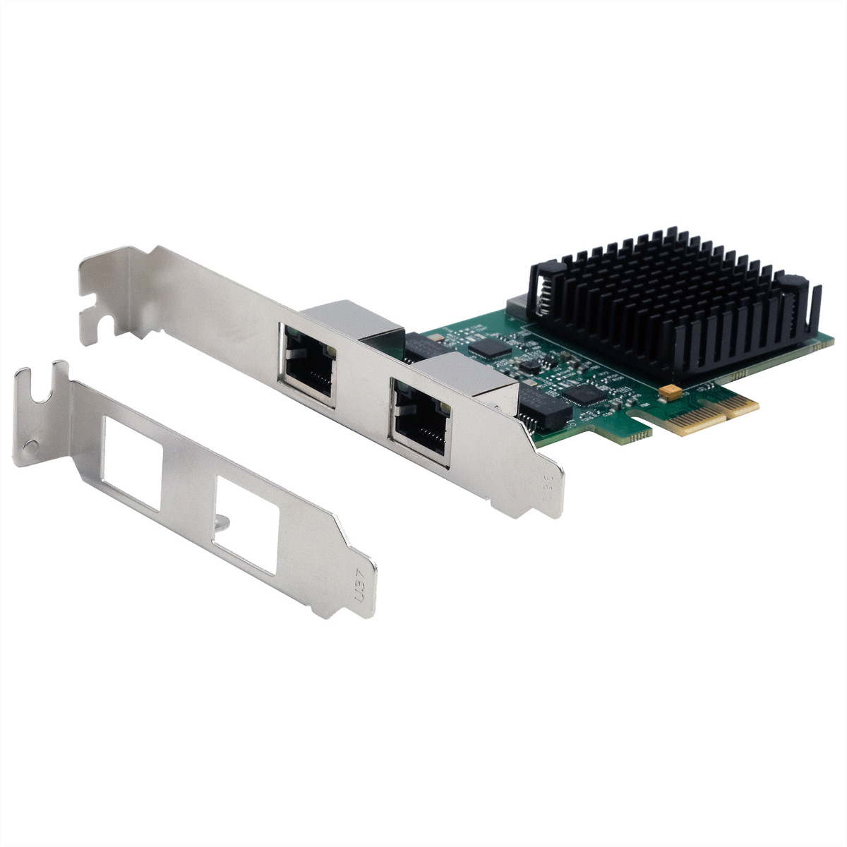 Exsys GmbH Dual PCIe Netzwerk-Karte 2.5 Gigabit EX-60112 - Netzwerkkarte