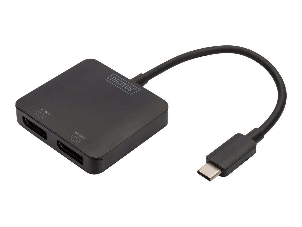 Digitus Hub de vdeo MST de 2 puertos (USB-C -> 2 DisplayPort)