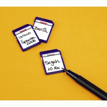 Hama SD/MMC Memory Card Labels self-adhesive label White 18 pc(s)