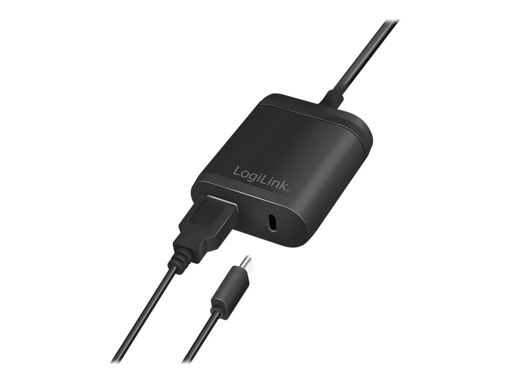 LogiLink Netzteil - 12 Watt - Fast Charge - 2 Ausgabeanschlussstellen (USB, USB-C)