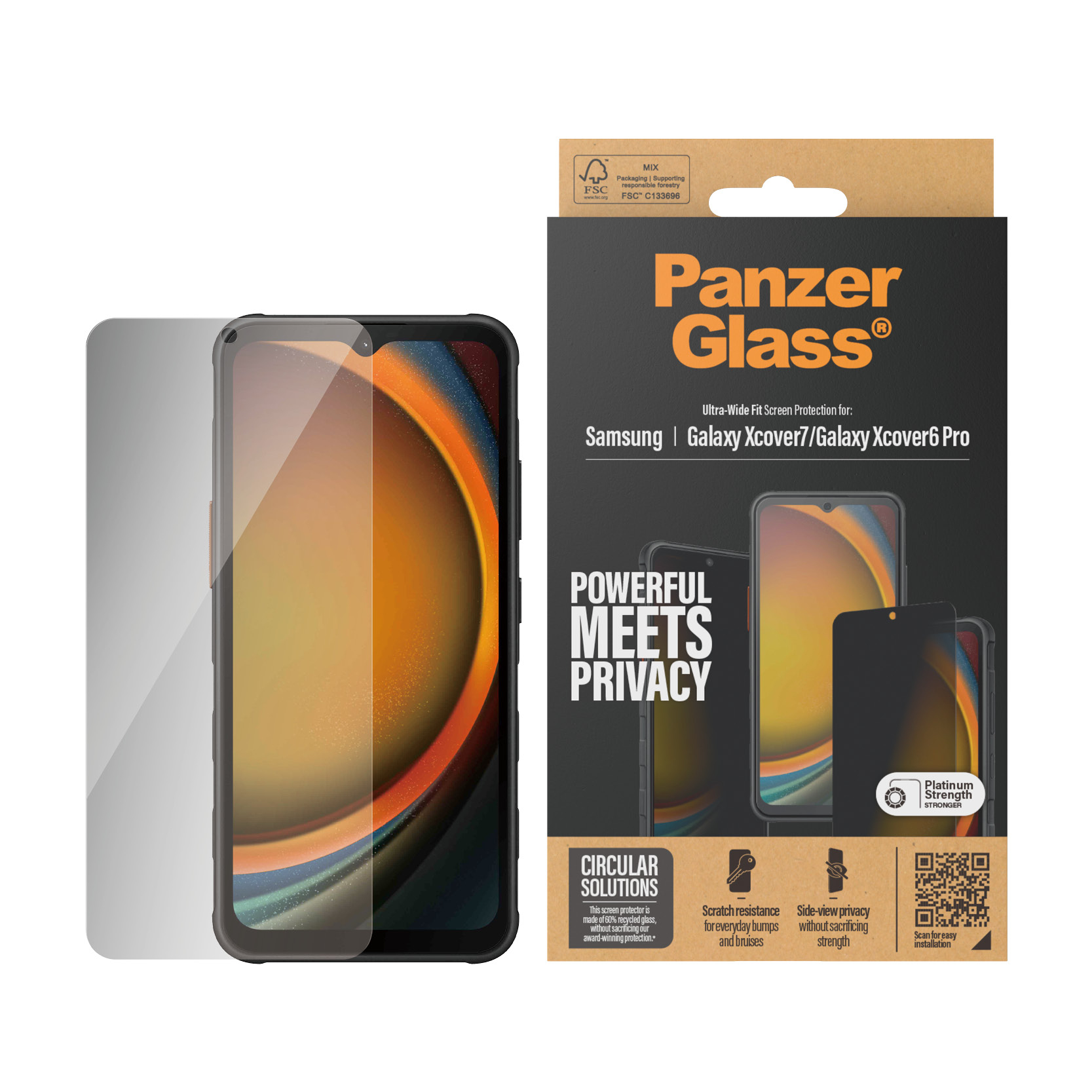 PanzerGlass Bildschirmschutz f�r Handy - ultrabreite