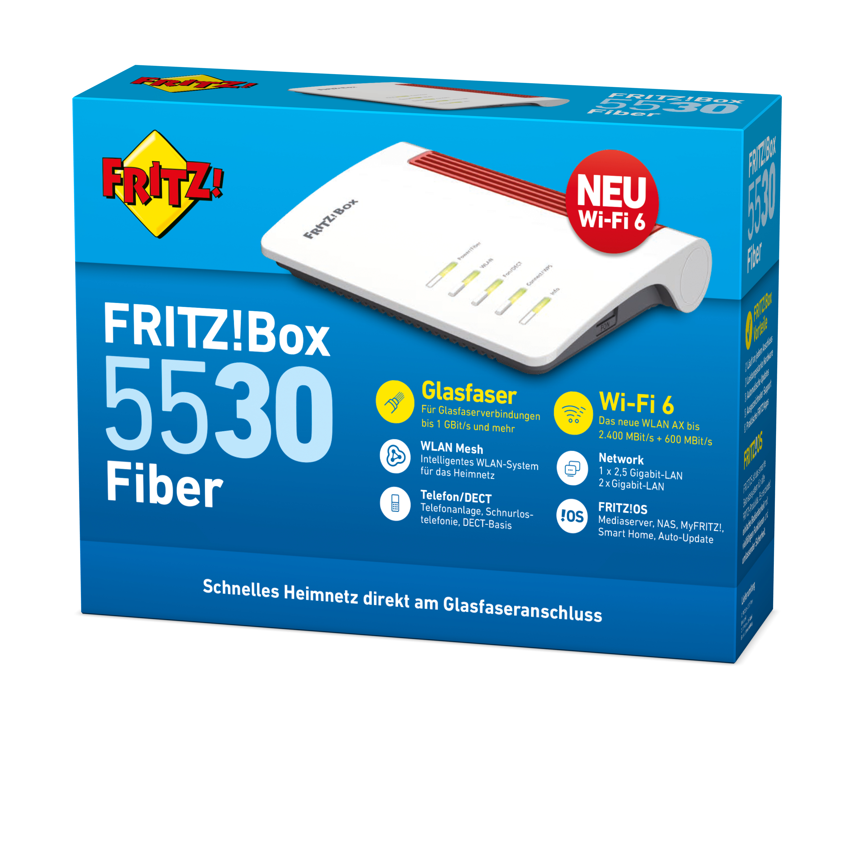 5 | / GHz) GHz wireless AVM AVM router FRITZ!Box (2.4 White 5530 20002960 Gigabit Ethernet Dual-band