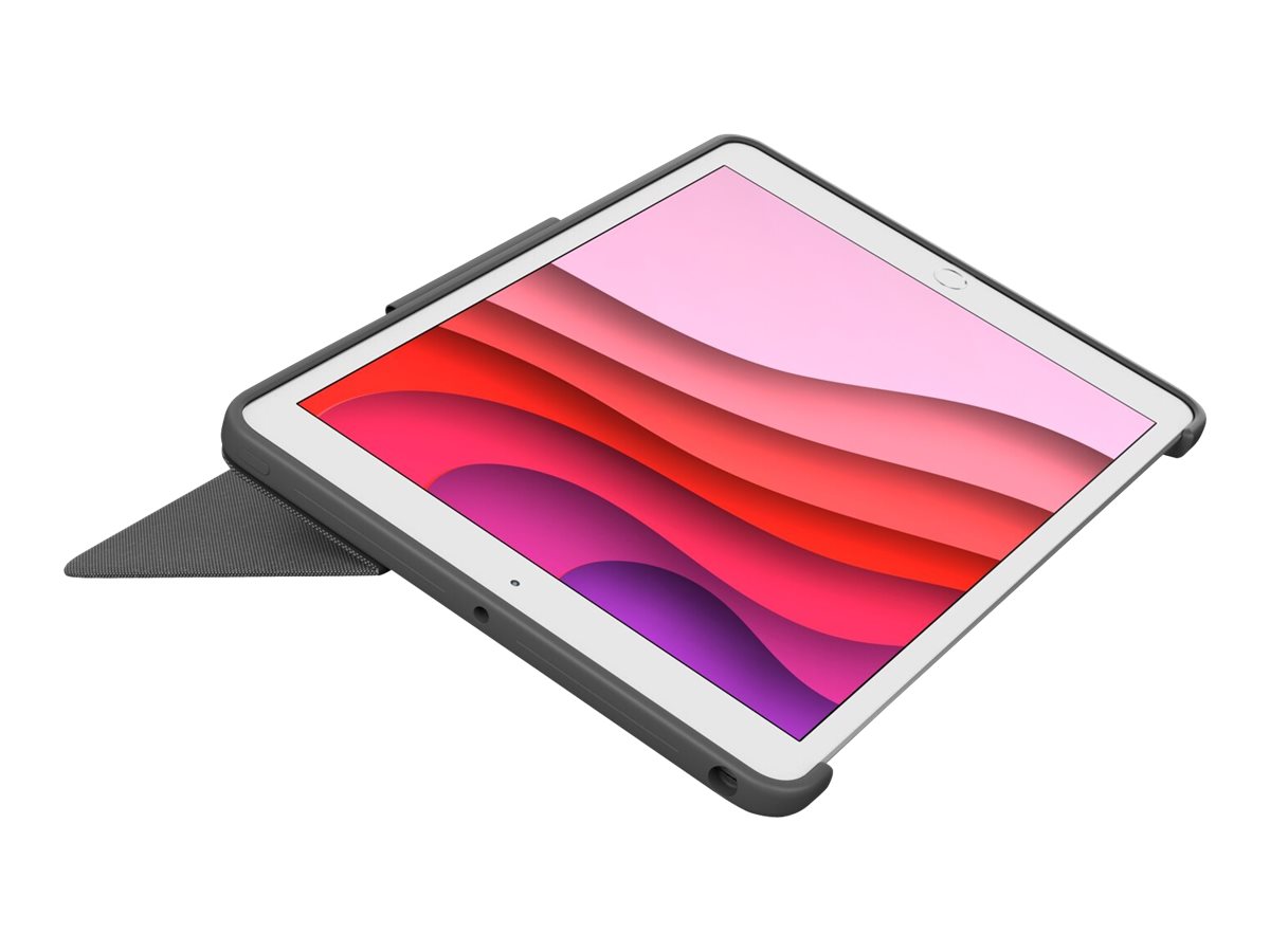 Logitech Combo Touch - Tastatur und Foliohlle - mit Trackpad - hintergrundbeleuchtet - Apple Smart connector - QWERTY - Nordisch (Dnisch/Finnisch/Norwegisch/Schwedisch)