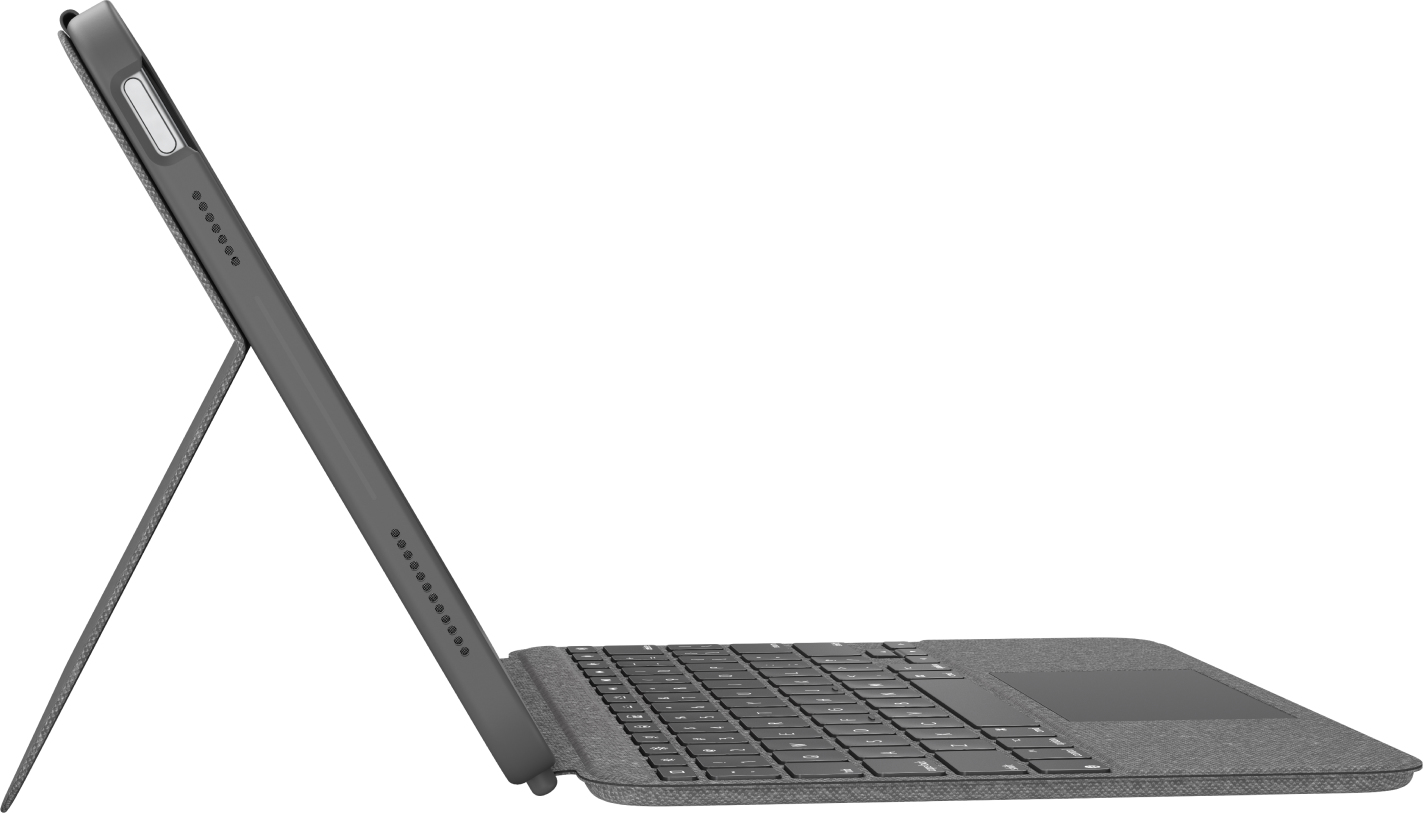 Logitech Combo Touch - Tastatur und Foliohlle - mit Trackpad - hintergrundbeleuchtet - Apple Smart connector - QWERTY - Nordisch (Dnisch/Finnisch/Norwegisch/Schwedisch)
