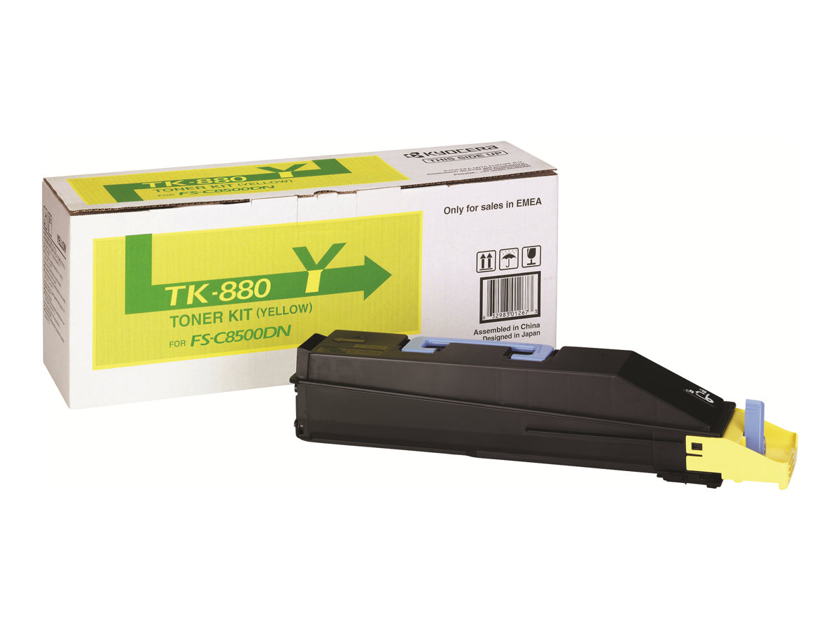 KYOCERA TK-880Y Cartouche de toner 1 pi�ce(s) Original Jaune