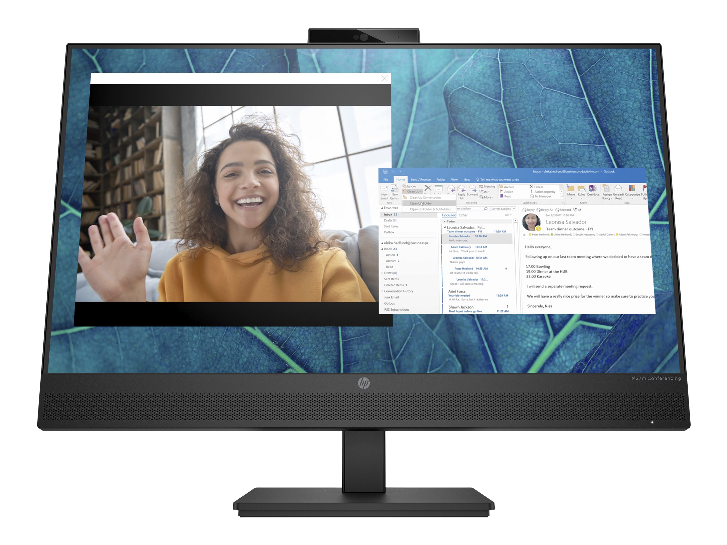 HP M27m Conferencing Monitor - LED-Monitor - 68.6 cm (27)