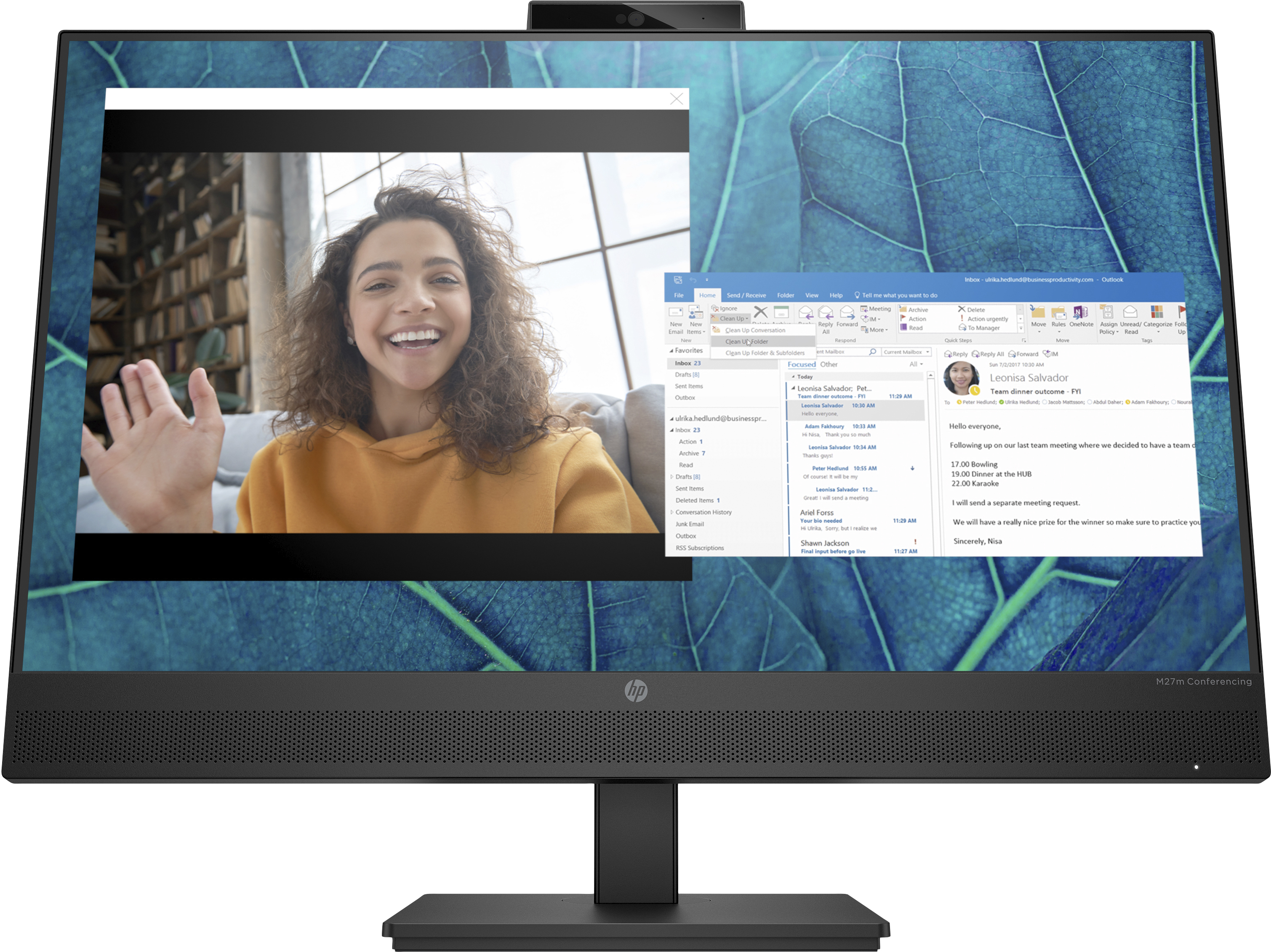 HP M27m Conferencing Monitor - LED-Monitor - 68.6 cm (27)