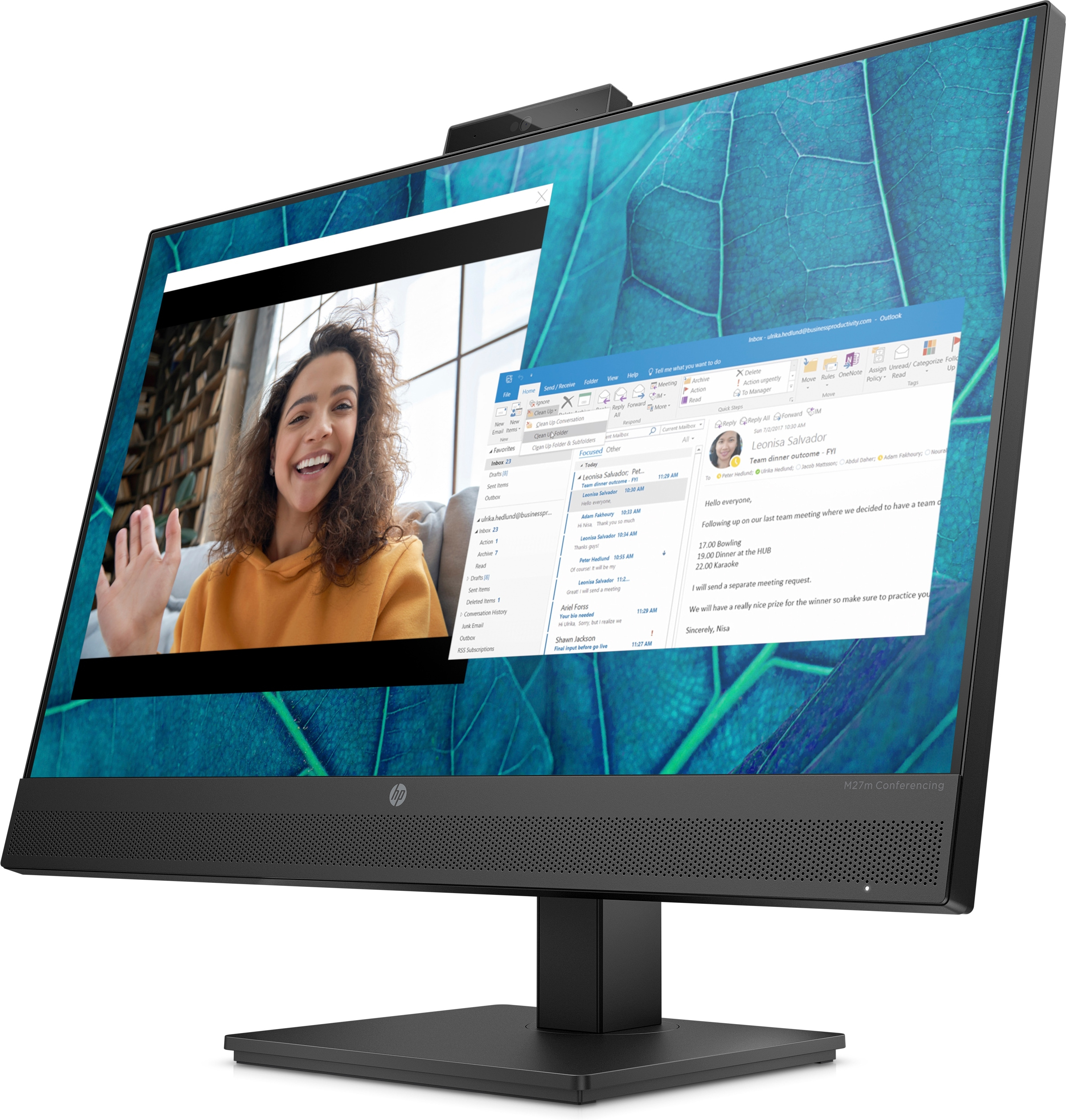 HP M27m Conferencing Monitor - LED-Monitor - 68.6 cm (27)