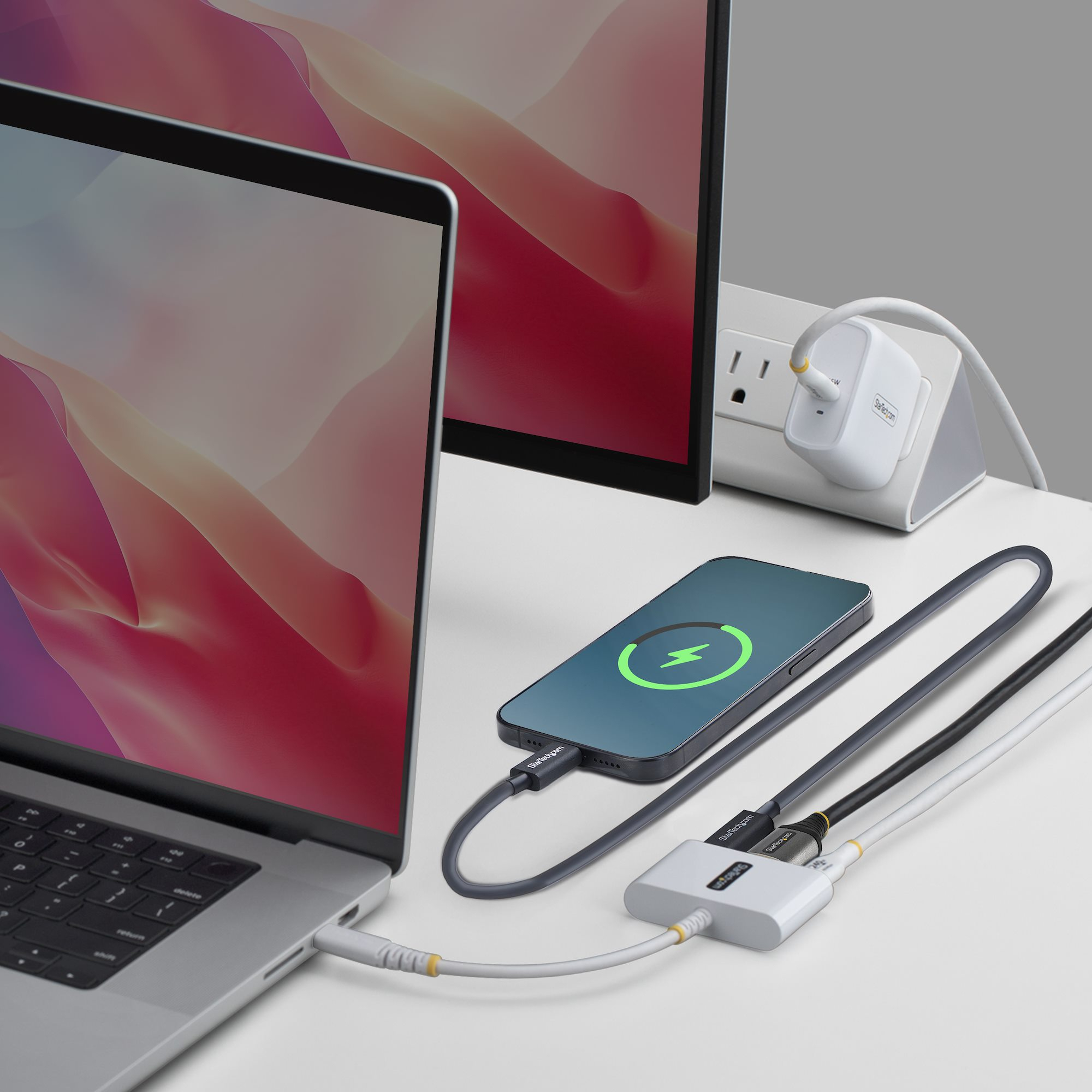 StarTech.com Adattatore Multiporta USB-C a HDMI con Ricarica PD 140W, HDMI 4K 60Hz, Hub USB 5Gbps, Mini Dock per MacBook, Dell, ThinkPad, HP, iPad, Tablet, Nero