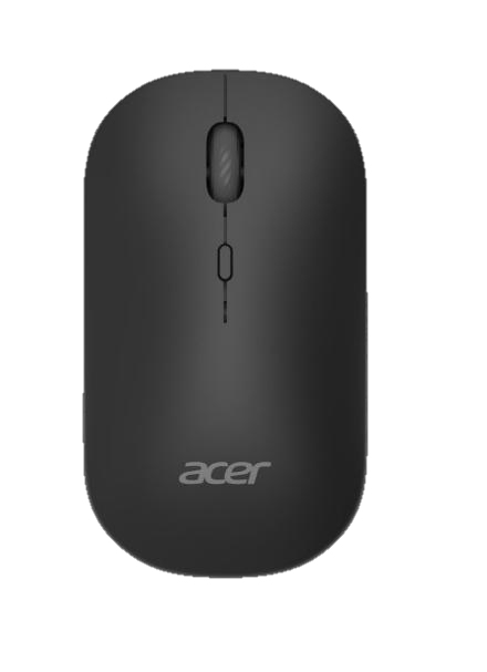 Acer AMR130 - Maus - optisch - 4 Tasten - kabellos - 2.4 GHz, Bluetooth 5.2 - kabelloser Empf�nger (USB)