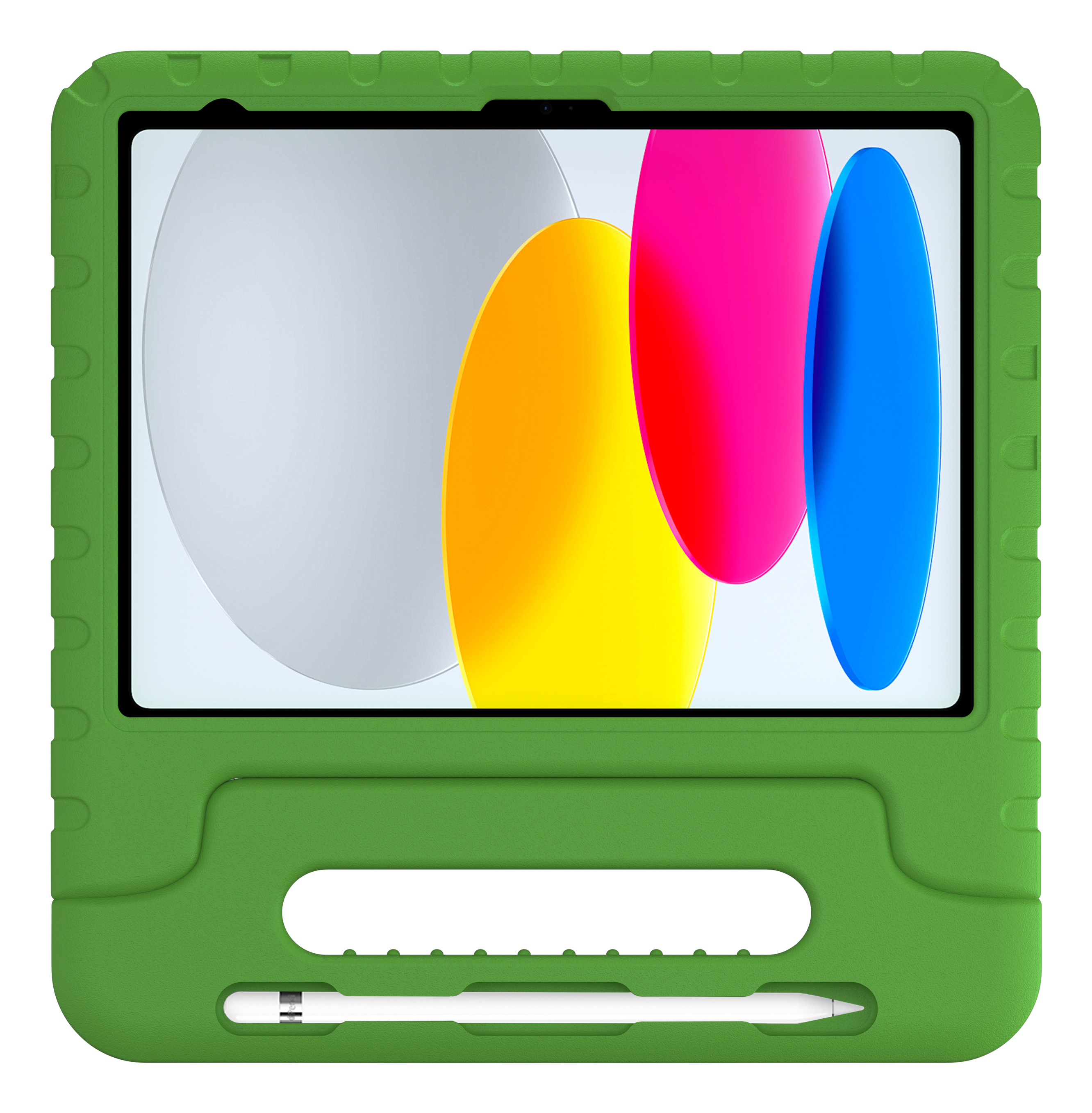 DEQSTER Kids Case with tempered glass screen protector green