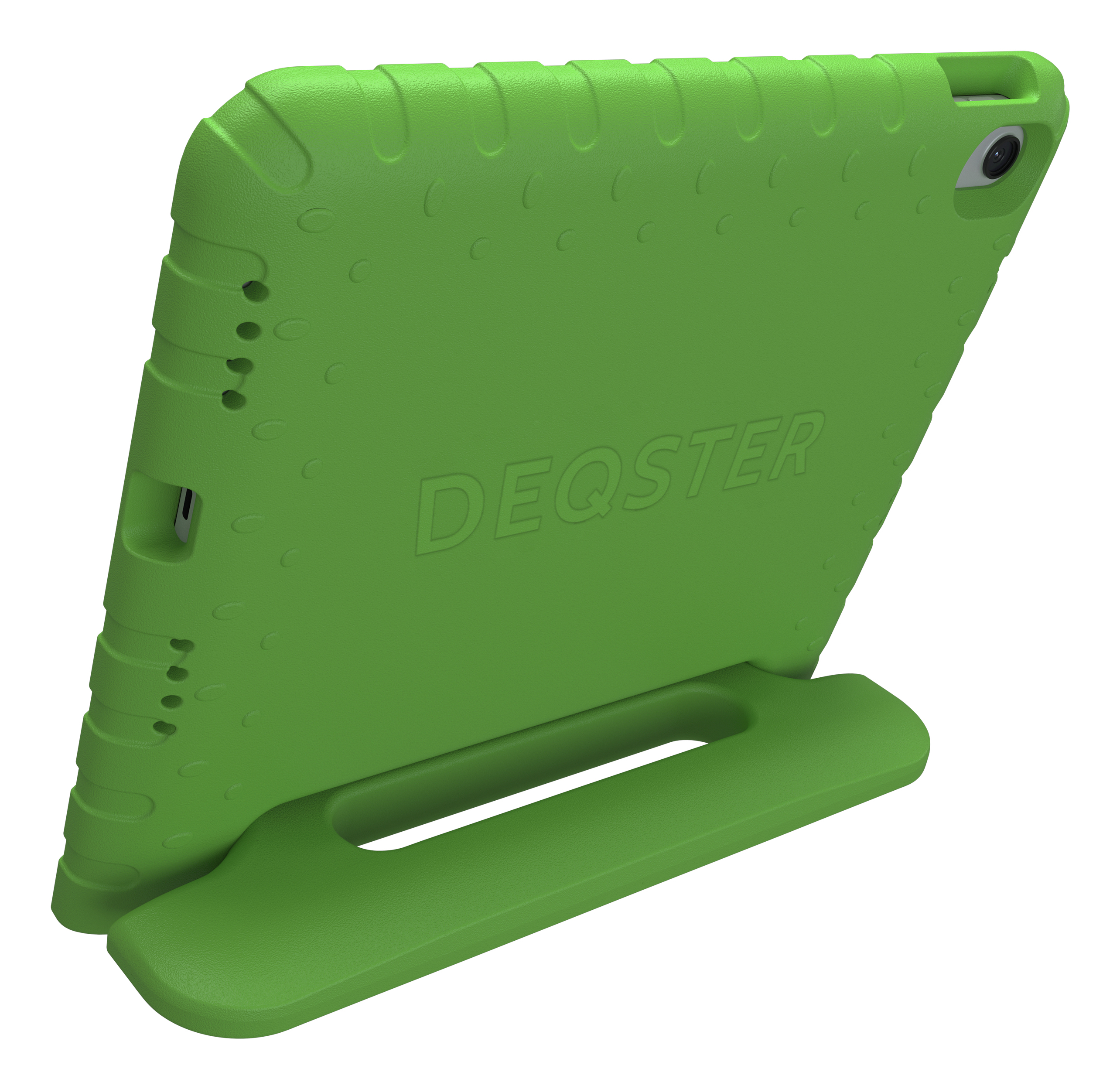DEQSTER Kids Case with tempered glass screen protector green