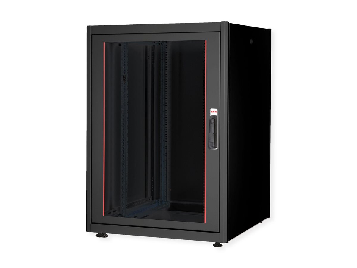 ROLINE Basic - Schrank Netzwerkschrank - Glas T�r, 800 x 800 (B x T)