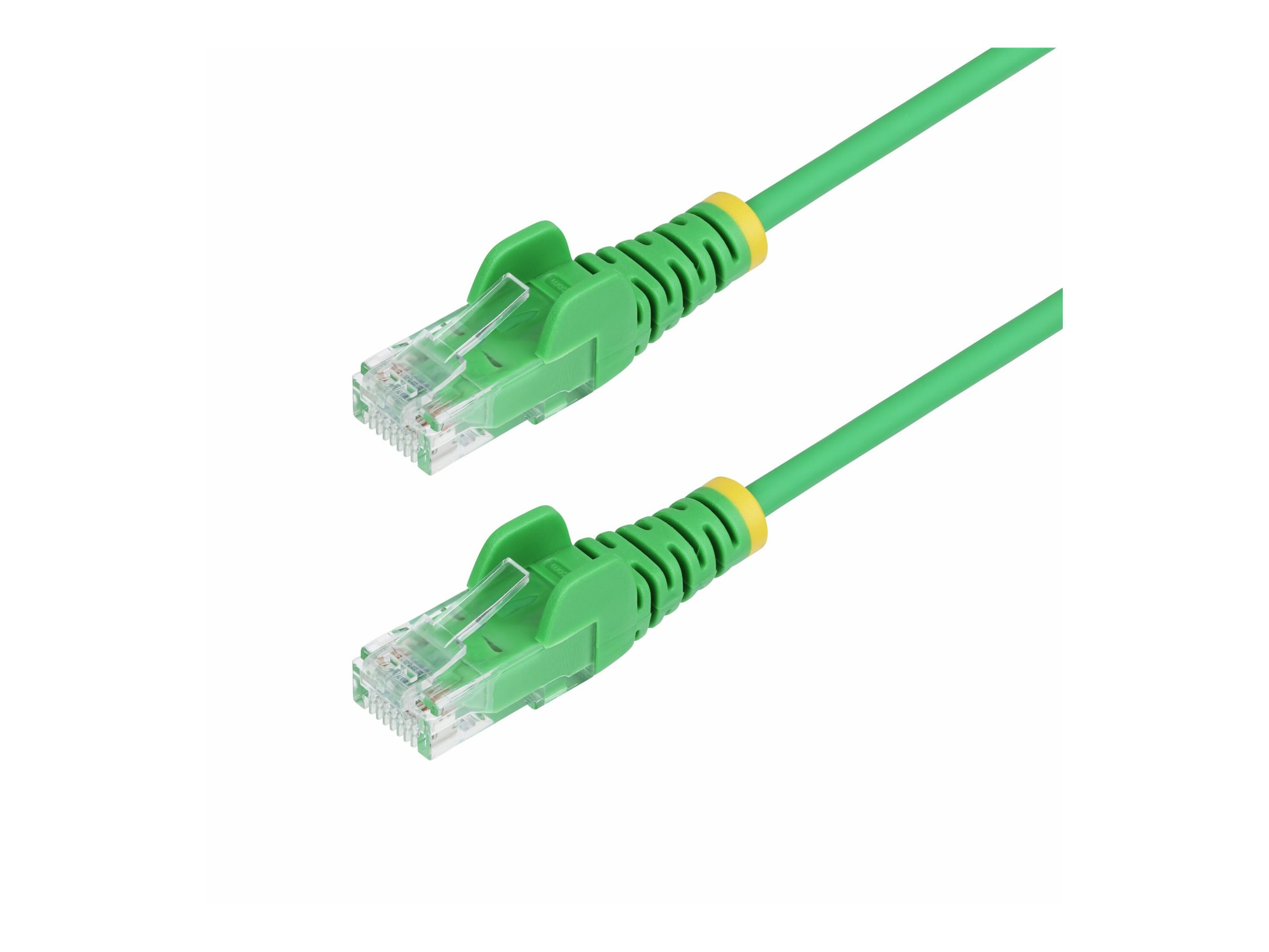 StarTech.com Cavo Ethernet CAT6 Verde da 2,5m; Patch UTP con Plug RJ45 Antigroviglio e Rilievi di Trazione, Cavo Lan Slim in Rame Puro 28AWG, Sottoposto a test Fluke