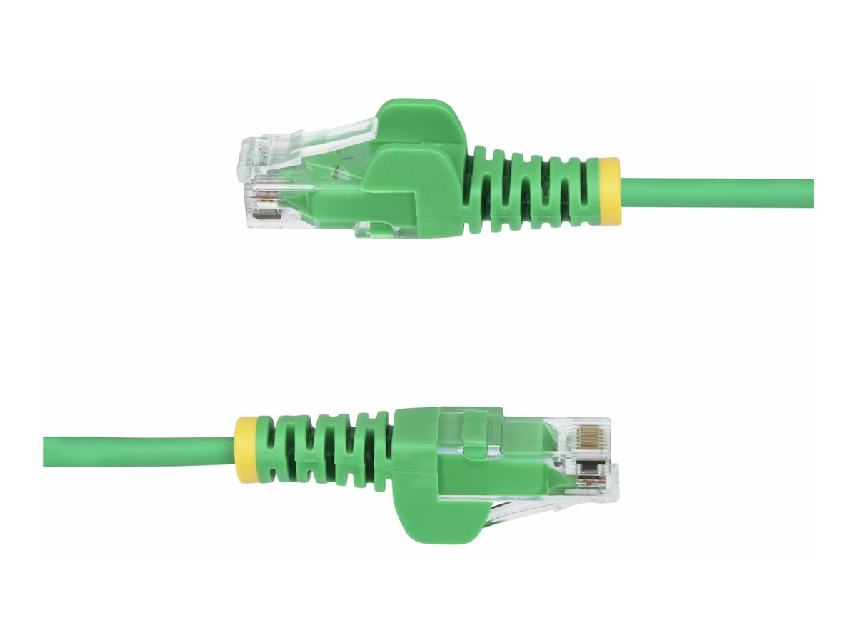 StarTech.com C�ble Ethernet CAT6 Vert Fin de 2,5m, Sans Accroc, 100W PoE, UTP, LSZH, Fil de Cuivre Pur 28AWG, Cordon Patch R�seau RJ45 avec Serre-C�ble, Contr�l� Fluke