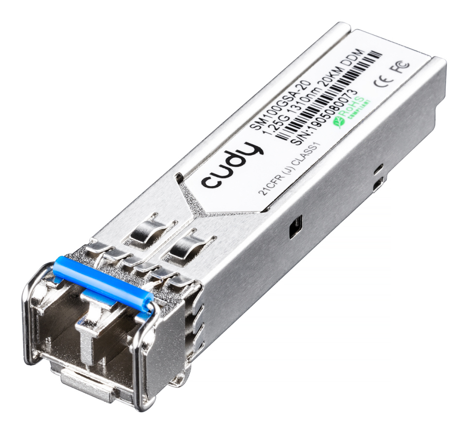 Cudy SM100GSA-20 red modulo transceptor Fibra �ptica 1250 Mbit/s SFP 1310 nm