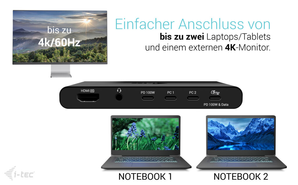 i-tec Dockingstation - USB-C / USB4 / Thunderbolt 3 / Thunderbolt 4 / Thunderbolt 5