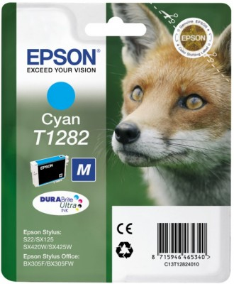 Epson Fox Singlepack Cyan T1282 DURABrite Ultra Ink
