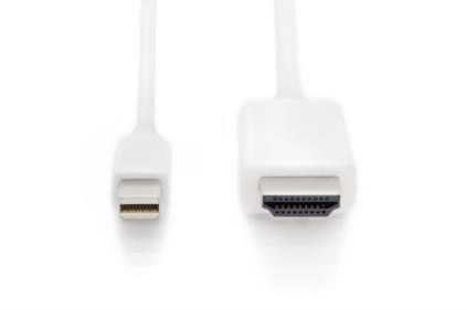 Digitus Cable adaptador mini DisplayPort, mDP - HDMI tipo A