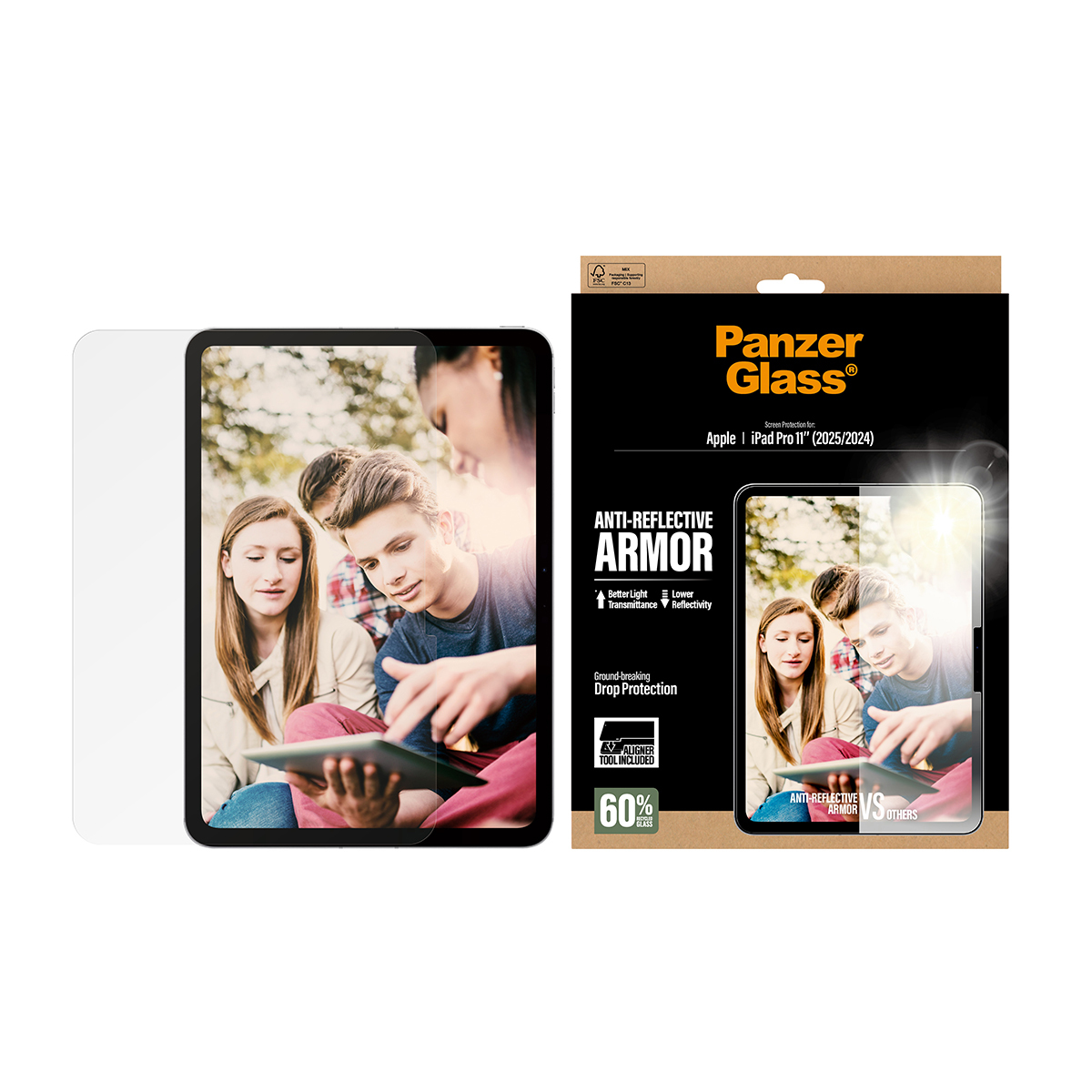 PanzerGlass AntiReflective Protector iPad Pro 11 2025/Fastfit