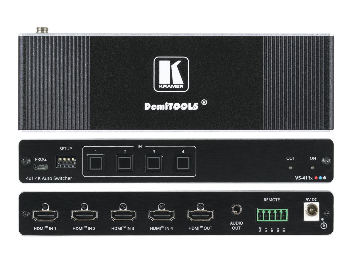 Kramer Electronics Kramer DemiTOOLS VS-411X - 4x1 Switcher / Audio