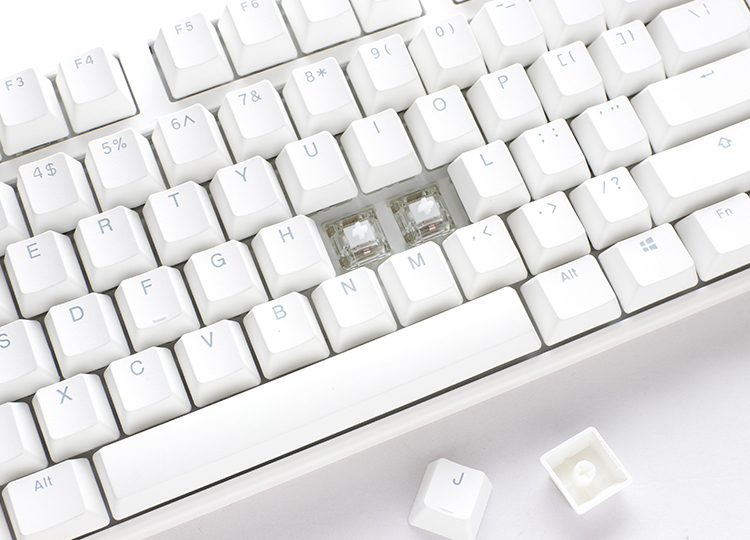 Ducky One 3 Classic Pure White SF Gaming Keyboard, RGB LED - MX-Blue (DE, Cable