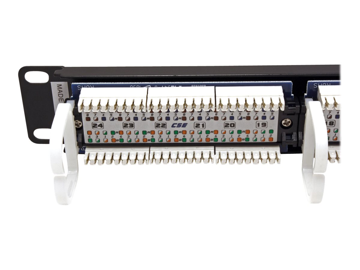 ROLINE Cat.5e 19 Patch Panel, 24 Ports, UTP black