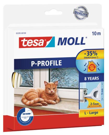 TESA 05395-00100 10 m Gomma sigillante Autoadesivo Bianco