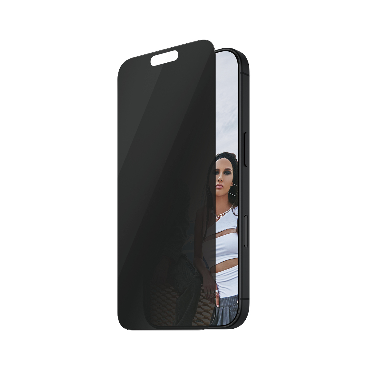 PanzerGlass SAFE. by � 2-Way Privacy Screen Protector iPhone 16 Pro Max | Ultra-Wide Fit Pellicola proteggischermo trasparente Apple 1 pz