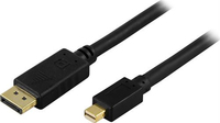 Deltaco DP-1121, 2 M, DISPLAYPORT, MINI DISPLAYPORT, MAENNLICH, MAENNLICH, 3840 X 2160 PIXEL