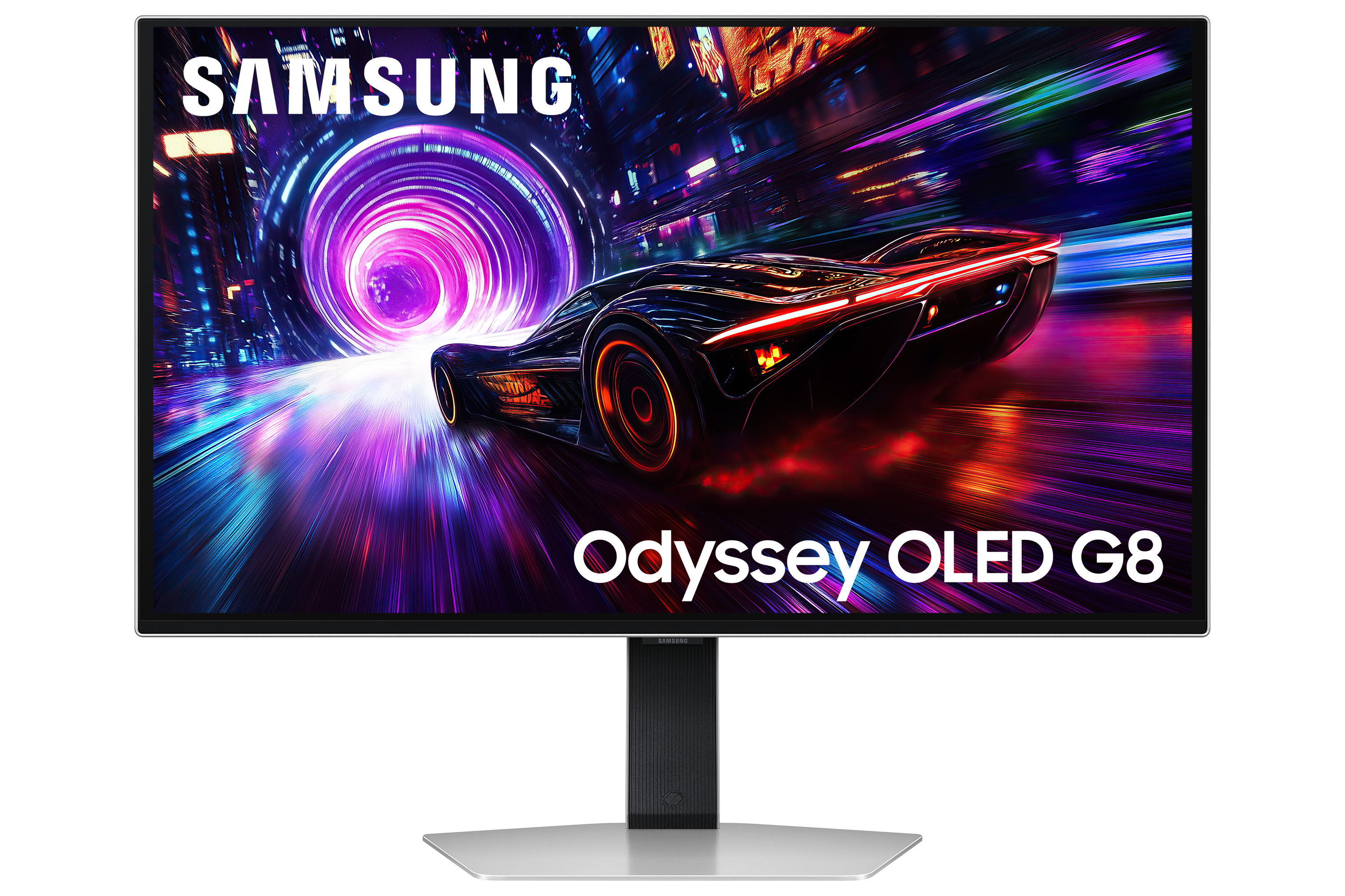 Samsung G81SF pantalla para PC 68,6 cm (27) 3840 x 2160 Pixeles 4K Ultra HD OLED Plata