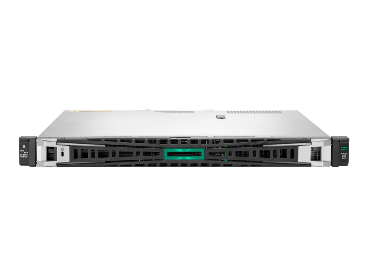HPE ProLiant DL20 Gen11 High Performance - Server - Rack-Montage - 1U - 1-Weg - 1 x Xeon E-2436 / 2.9 GHz - RAM 16 GB - SATA - Hot-Swap 6.4 cm (2.5)