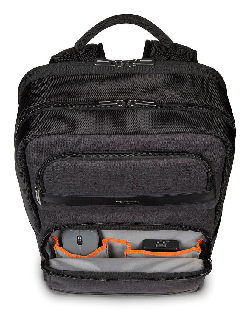 Targus CitySmart zaino Zaino casual Nero, Grigio Ecopelle, Poliuretano (PU)