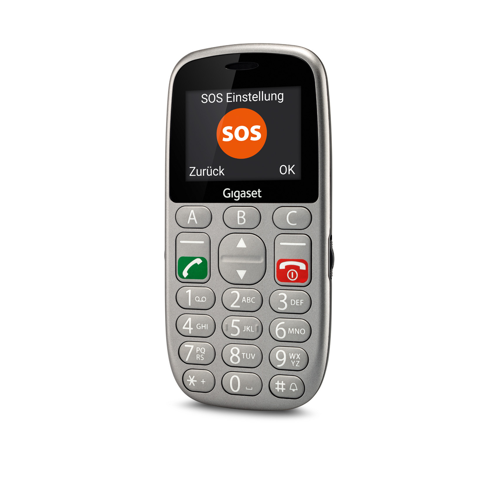 Gigaset GL390 5,59 cm (2.2) 88 g Argent Tlphone numrique