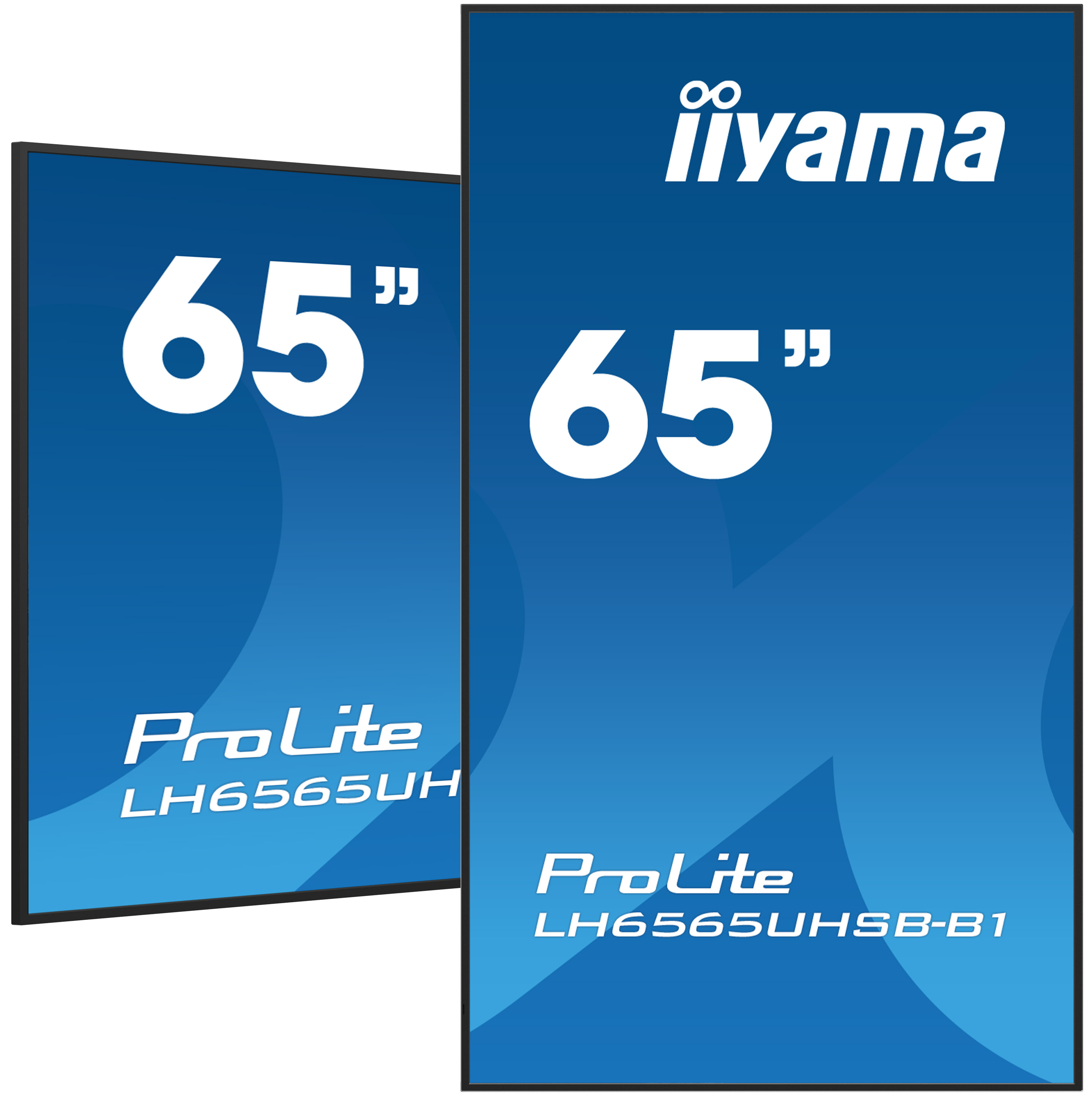 iiyama LH6565UHSB-B1 Signage Display Kiosk design 163.8 cm (64.5) LED Wi-Fi 800 cd/m� 4K Ultra HD Black Built-in processor Android 11 24/7