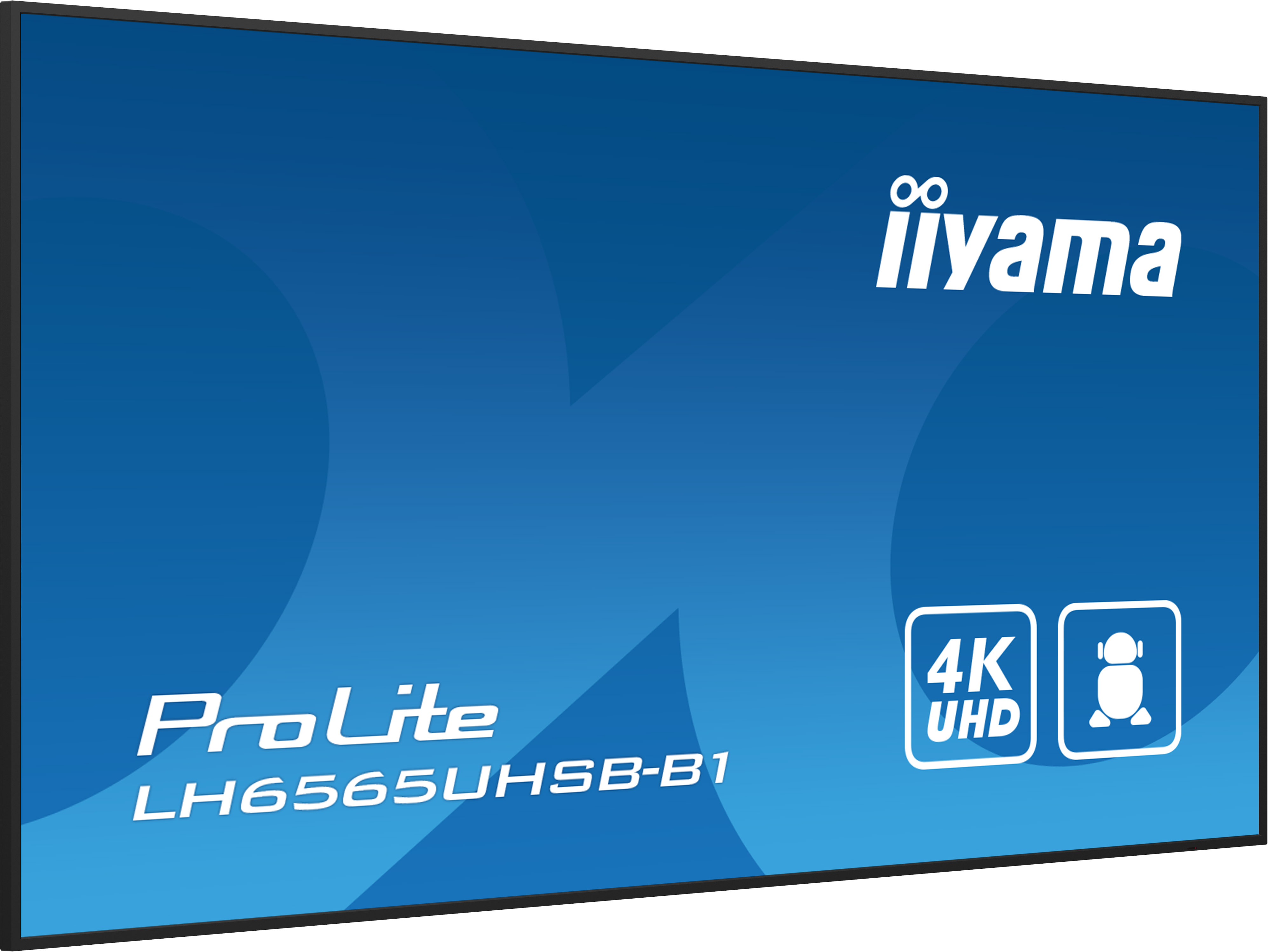 iiyama LH6565UHSB-B1 Signage Display Kiosk design 163.8 cm (64.5) LED Wi-Fi 800 cd/m� 4K Ultra HD Black Built-in processor Android 11 24/7